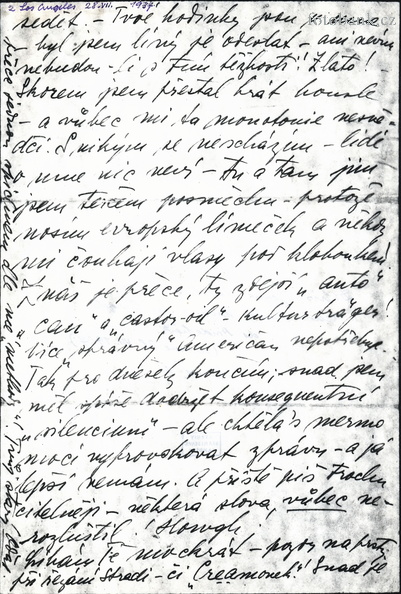 Dopis Jana Kubelíka Anitě z Los Angeles. Stížnosti na poměry a rosenkruciány JK000696.jpg
