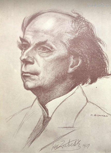 pohledncie podle kresby H.Bohmana. A. Götz píše S. Jandíkovi 1954 JK000900.JPG